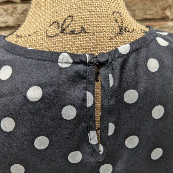 ⭐ Merona black & white polka dot blouse Small - Picture 5 of 16